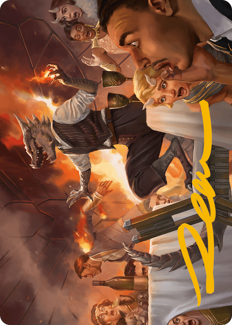 Party Thrasher Art Card (Gold-Stamped Signature) [Modern Horizons 3 Art Series] | Galactic Gamez