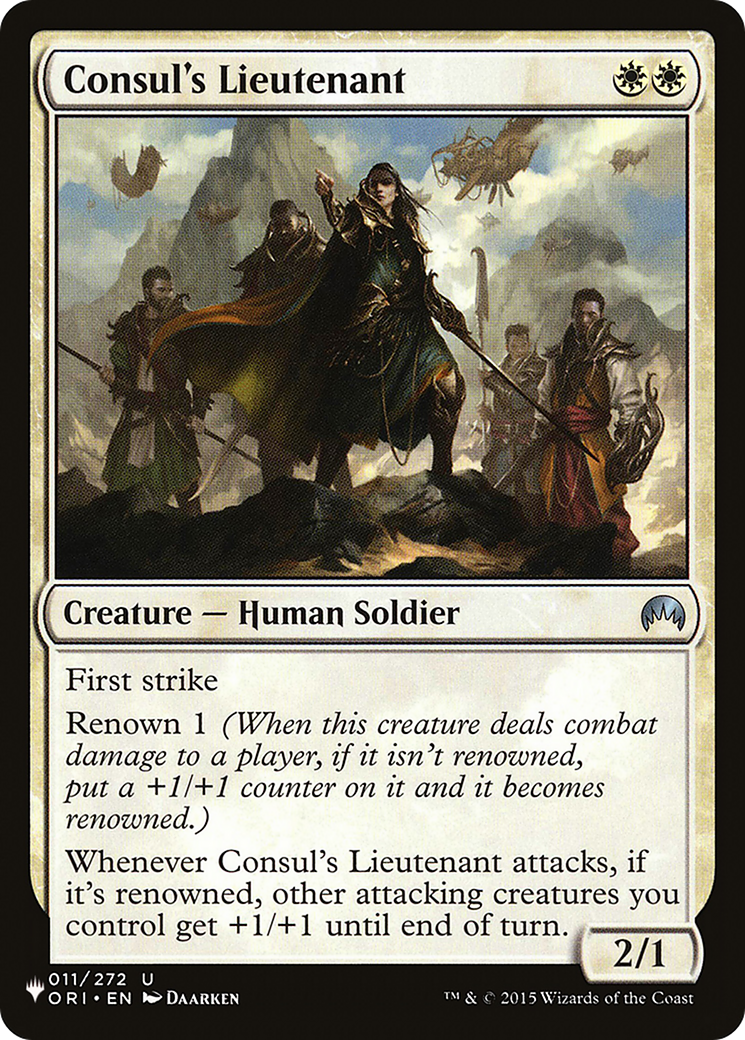 Consul's Lieutenant [The List Reprints] | Galactic Gamez