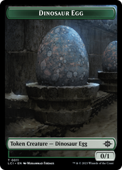 Dinosaur Egg // Dinosaur (0010) Double-Sided Token [The Lost Caverns of Ixalan Tokens] | Galactic Gamez