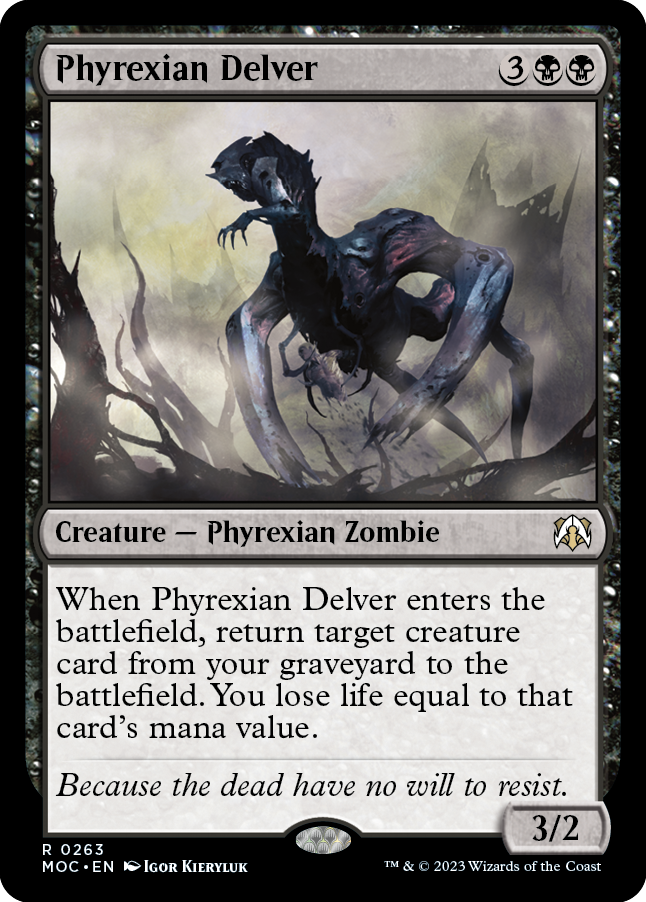 Phyrexian Delver [March of the Machine Commander] | Galactic Gamez