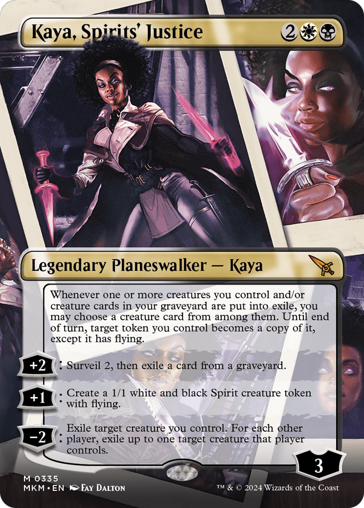 Kaya, Spirits' Justice (Borderless) [Murders at Karlov Manor] | Galactic Gamez