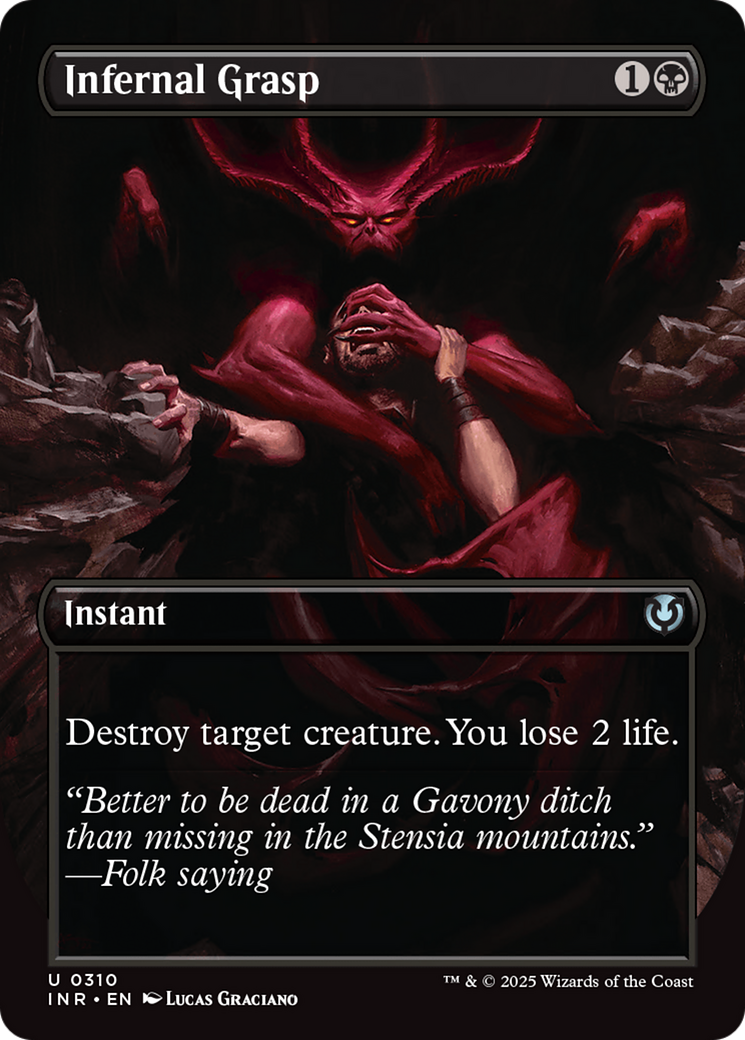Infernal Grasp (Borderless) [Innistrad Remastered] | Galactic Gamez
