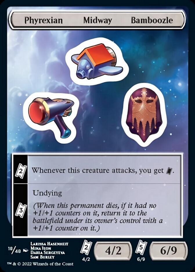 Phyrexian Midway Bamboozle [Unfinity Stickers] | Galactic Gamez