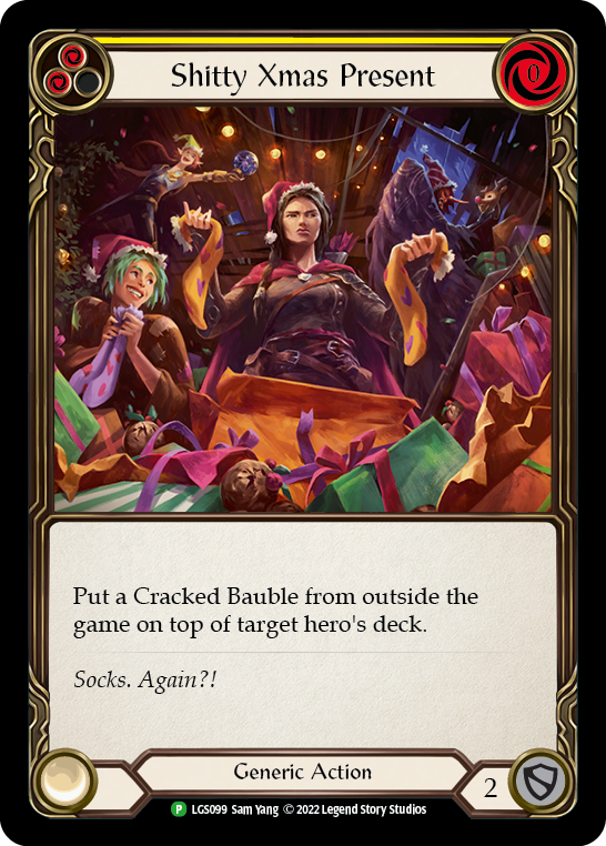 Shitty Xmas Present [LGS099] (Promo)  Rainbow Foil | Galactic Gamez