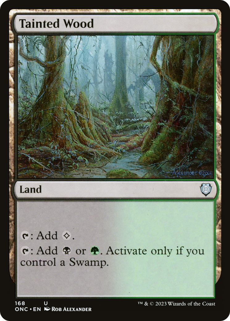 Tainted Wood [Phyrexia: All Will Be One Commander] | Galactic Gamez