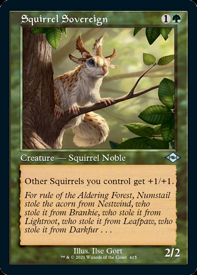 Squirrel Sovereign (Retro Foil Etched) [Modern Horizons 2] | Galactic Gamez