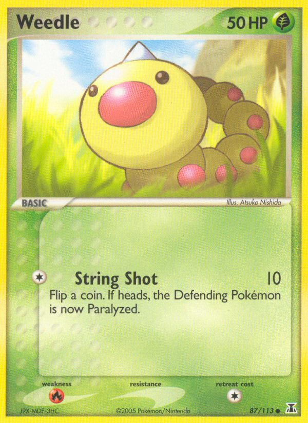 Weedle (87/113) [EX: Delta Species] | Galactic Gamez