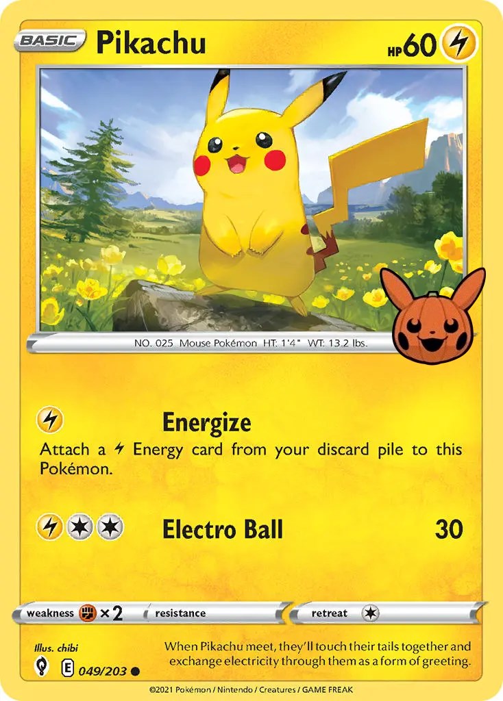 Pikachu (049/203) [Trick or Trade] | Galactic Gamez