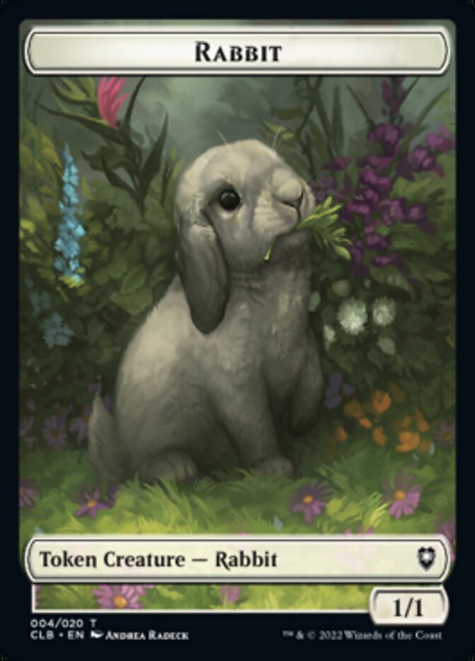 Rabbit Token [Commander Legends: Battle for Baldur's Gate Tokens] | Galactic Gamez