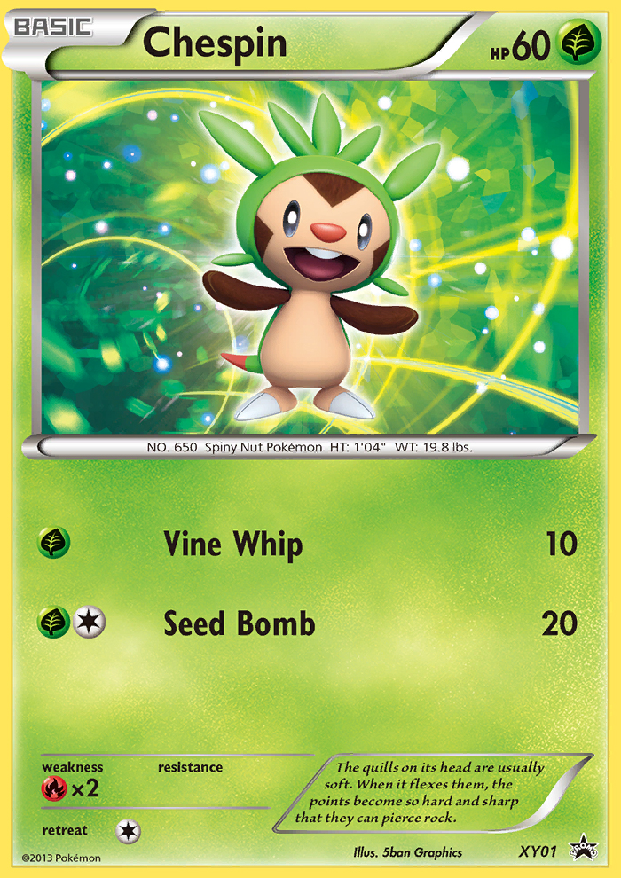 Chespin (XY01) [XY: Black Star Promos] | Galactic Gamez