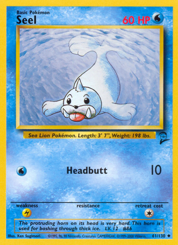Seel (61/130) [Base Set 2] | Galactic Gamez