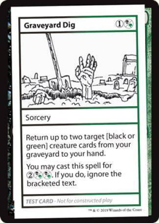 Graveyard Dig (2021 Edition) [Mystery Booster Playtest Cards] | Galactic Gamez