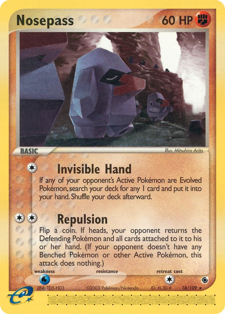 Nosepass (18/109) [EX: Ruby & Sapphire] | Galactic Gamez