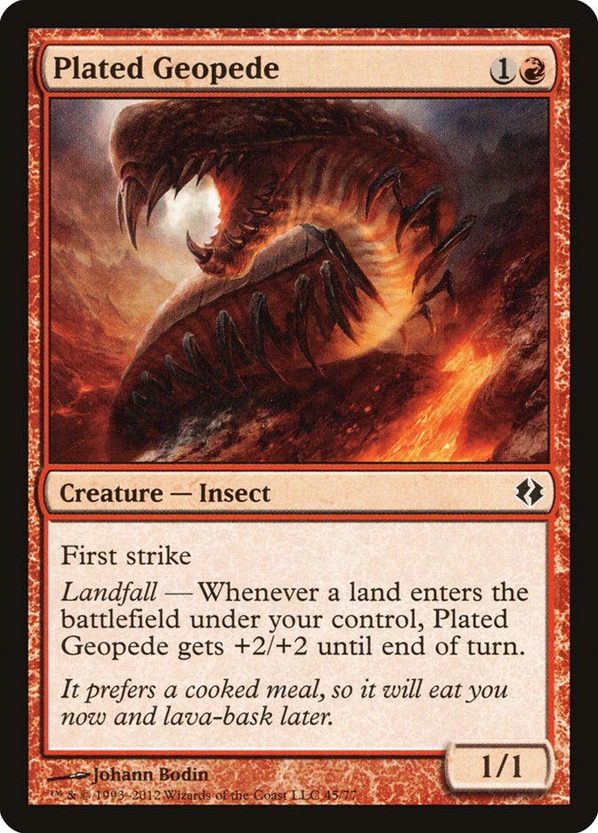 Plated Geopede [Duel Decks: Venser vs. Koth] | Galactic Gamez