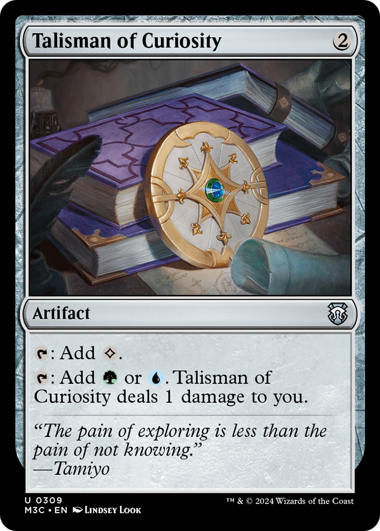 Talisman of Curiosity (Ripple Foil) [Modern Horizons 3 Commander] | Galactic Gamez