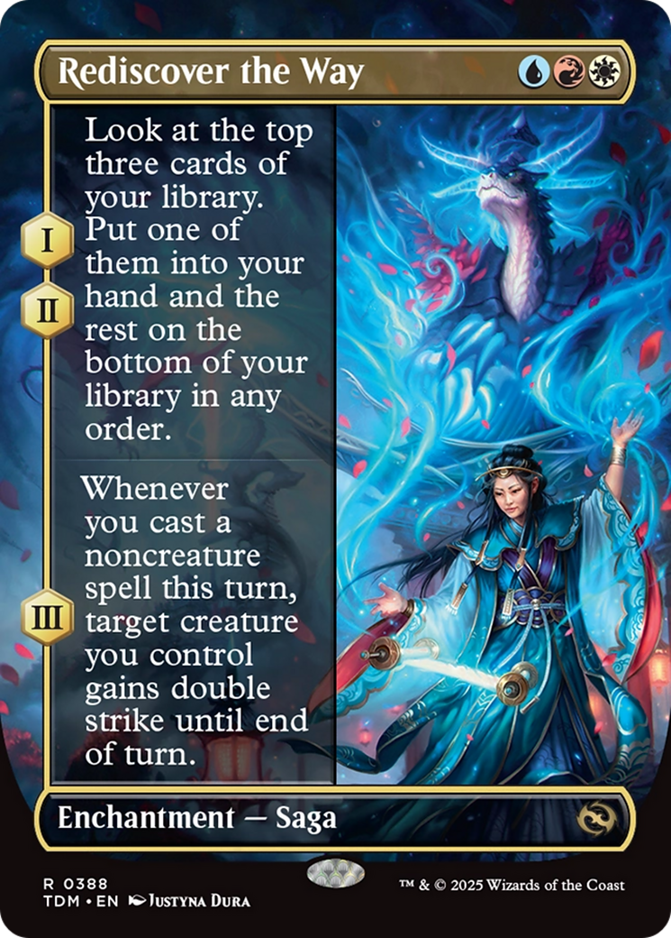 Rediscover the Way (Borderless) [Tarkir: Dragonstorm] | Galactic Gamez