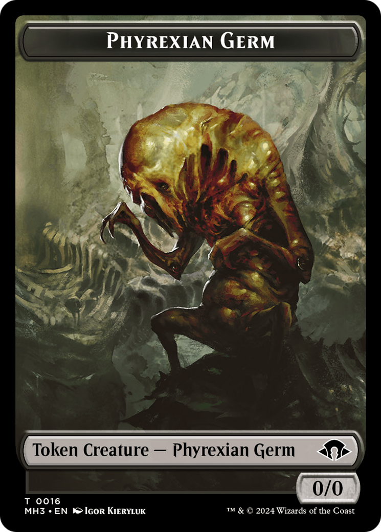 Phyrexian Germ // Moonfolk Double-Sided Token [Modern Horizons 3 Tokens] | Galactic Gamez