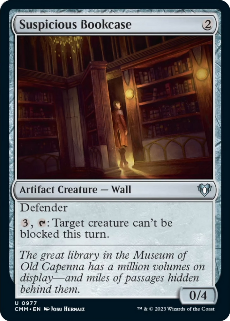 Suspicious Bookcase [Commander Masters] | Galactic Gamez