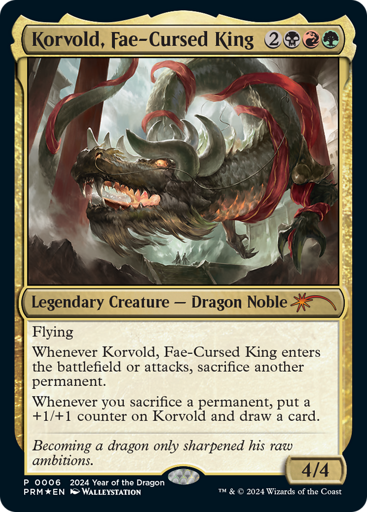 Korvold, Fae-Cursed King (Year of the Dragon 2024) [Standard Showdown Promos] | Galactic Gamez