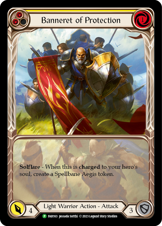 Banneret of Protection [FAB163] (Promo)  Rainbow Foil | Galactic Gamez