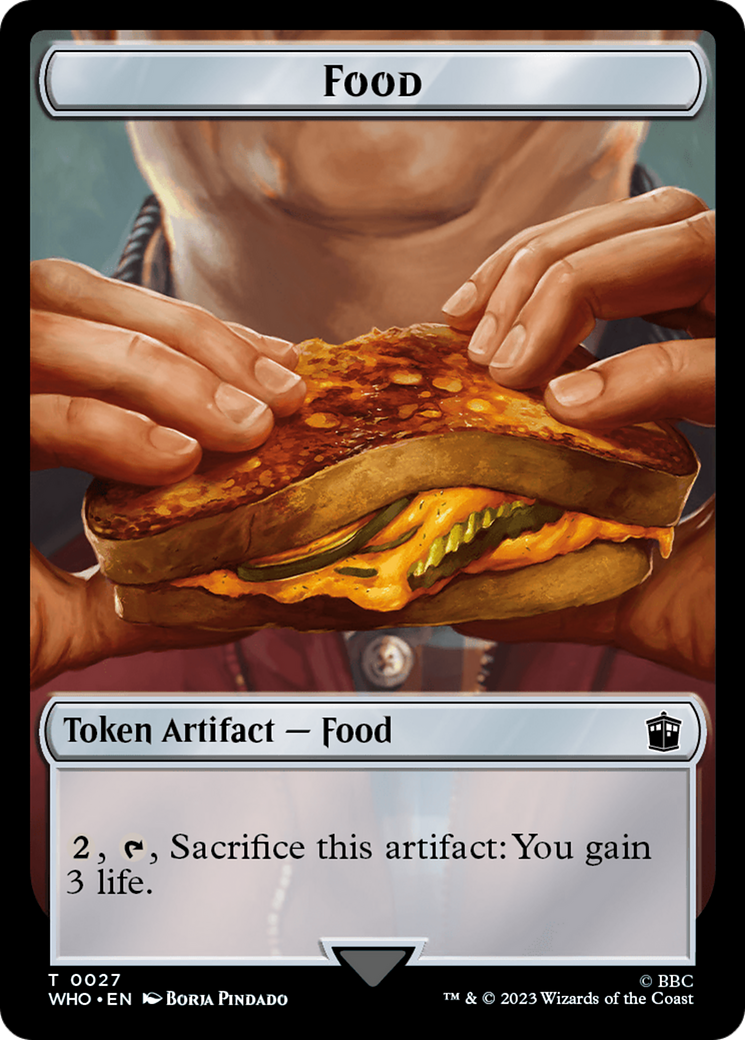 Alien Warrior // Food (0027) Double-Sided Token [Doctor Who Tokens] | Galactic Gamez