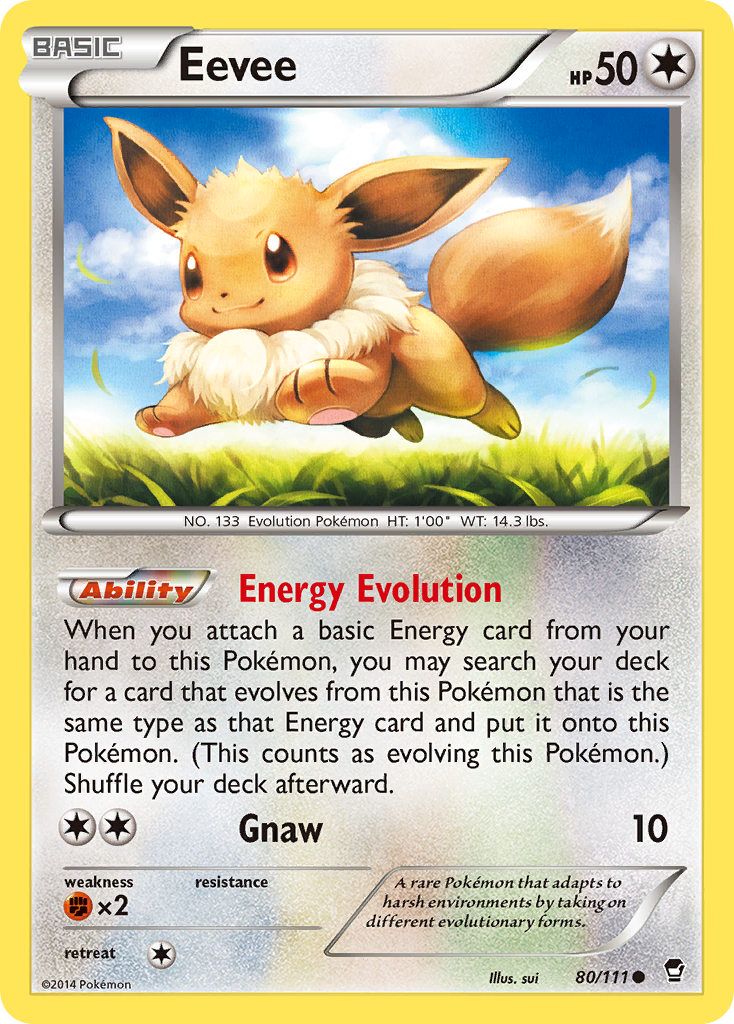 Eevee (80/111) [XY: Furious Fists] | Galactic Gamez