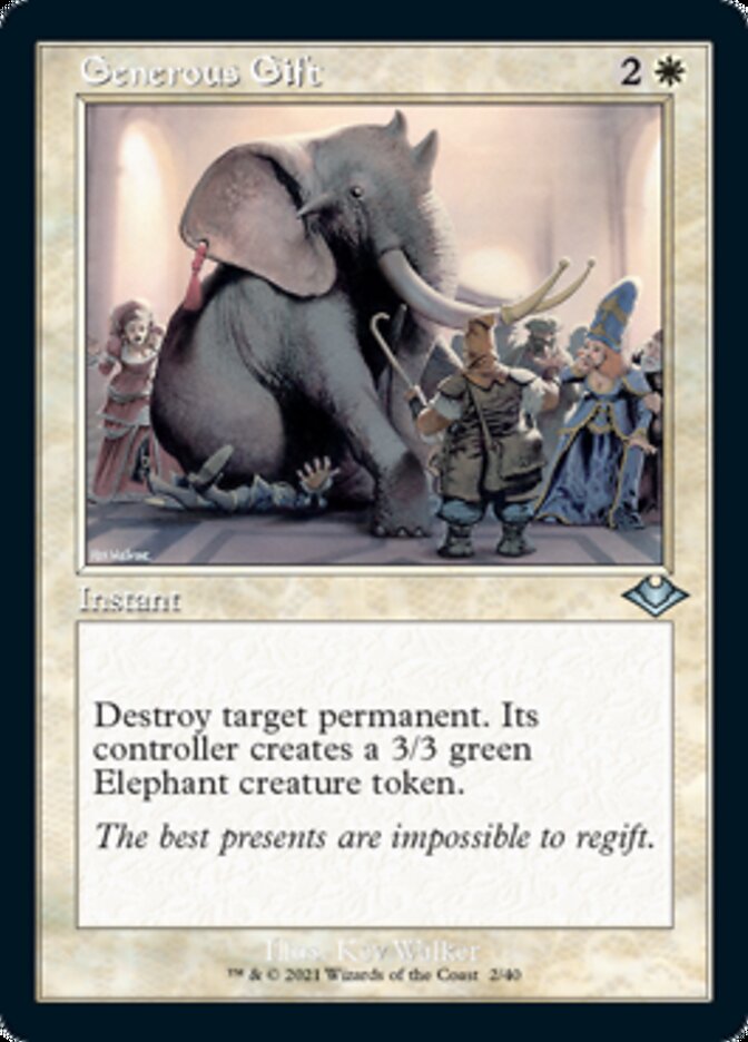 Generous Gift (Retro) [Modern Horizons] | Galactic Gamez