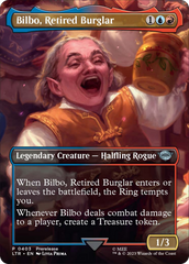 Bilbo, Retired Burglar (Borderless Alternate Art) [The Lord of the Rings: Tales of Middle-Earth] | Galactic Gamez