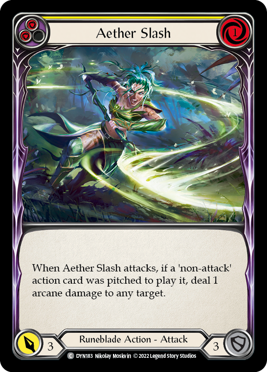 Aether Slash (Yellow) [DYN183] (Dynasty) | Galactic Gamez