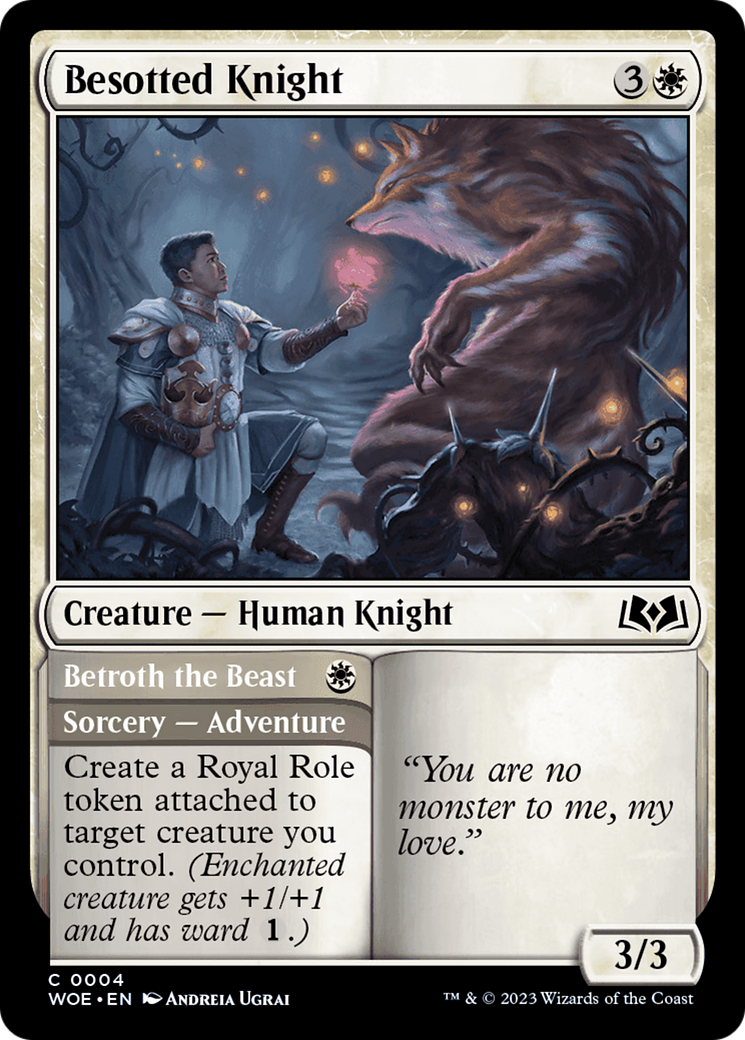 Besotted Knight // Betroth the Beast [Wilds of Eldraine] | Galactic Gamez