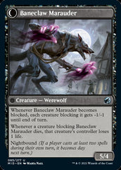 Baneblade Scoundrel // Baneclaw Marauder [Innistrad: Midnight Hunt] | Galactic Gamez