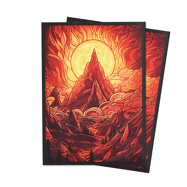 Arcane Fortress -  Premium Matte Art Sleeves 100ct - Burning Mountain | Galactic Gamez