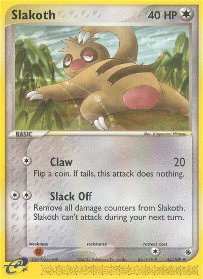 Slakoth (45/109) [EX: Ruby & Sapphire] | Galactic Gamez