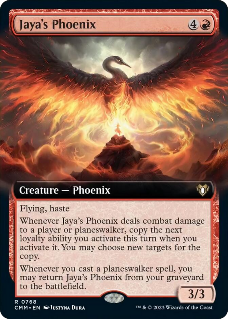 Jaya's Phoenix (Extended Art) [Commander Masters] | Galactic Gamez