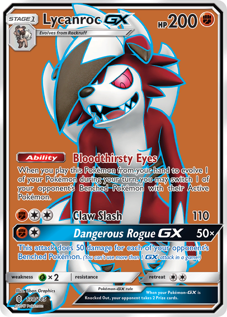 Lycanroc GX (138/145) [Sun & Moon: Guardians Rising] | Galactic Gamez