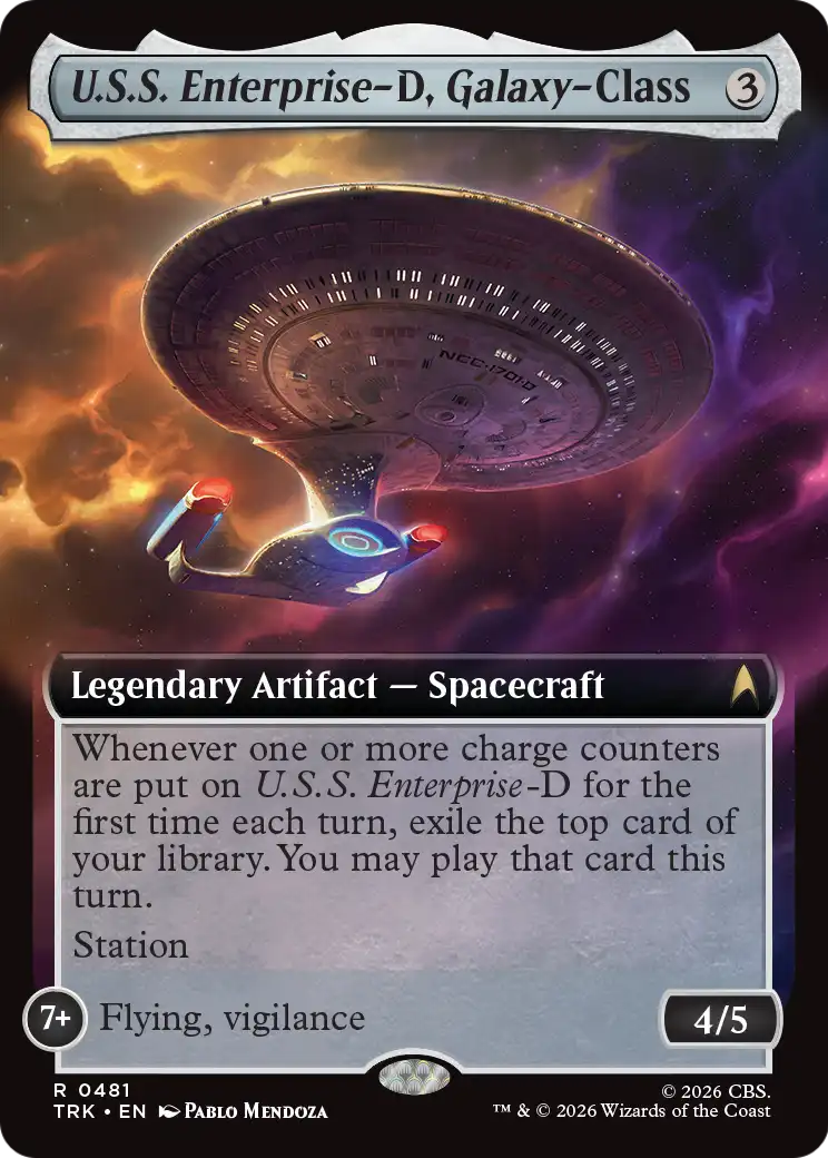 U.S.S. Enterprise-D, Galaxy-Class (Extended Art) [Star Trek] | Galactic Gamez