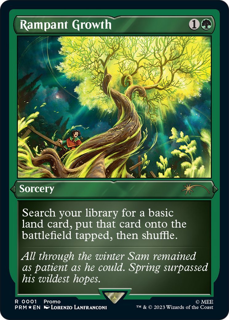 Rampant Growth (Foil Etched) [Wizards Play Network 2023] | Galactic Gamez