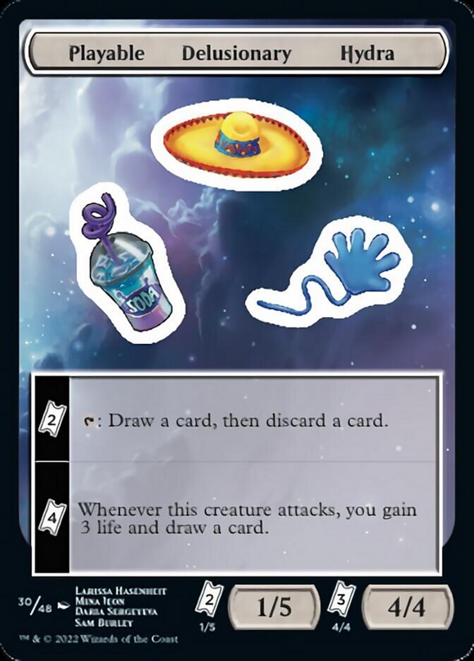 Playable Delusionary Hydra [Unfinity Stickers] | Galactic Gamez