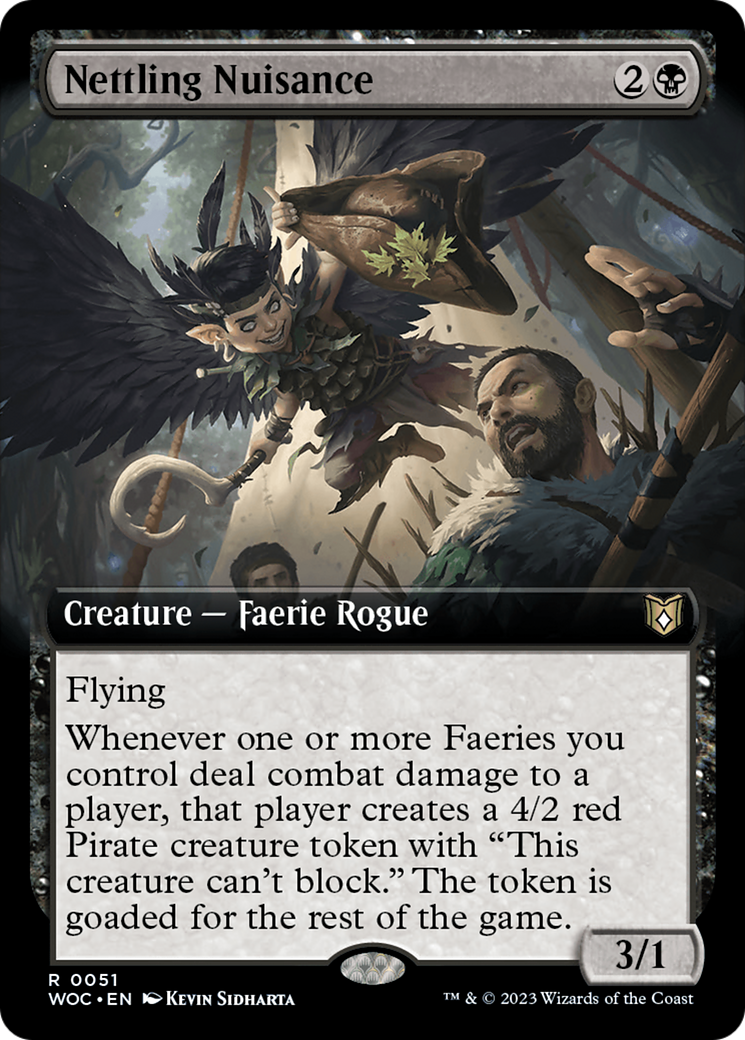 Nettling Nuisance (Extended Art) [Wilds of Eldraine Commander] | Galactic Gamez