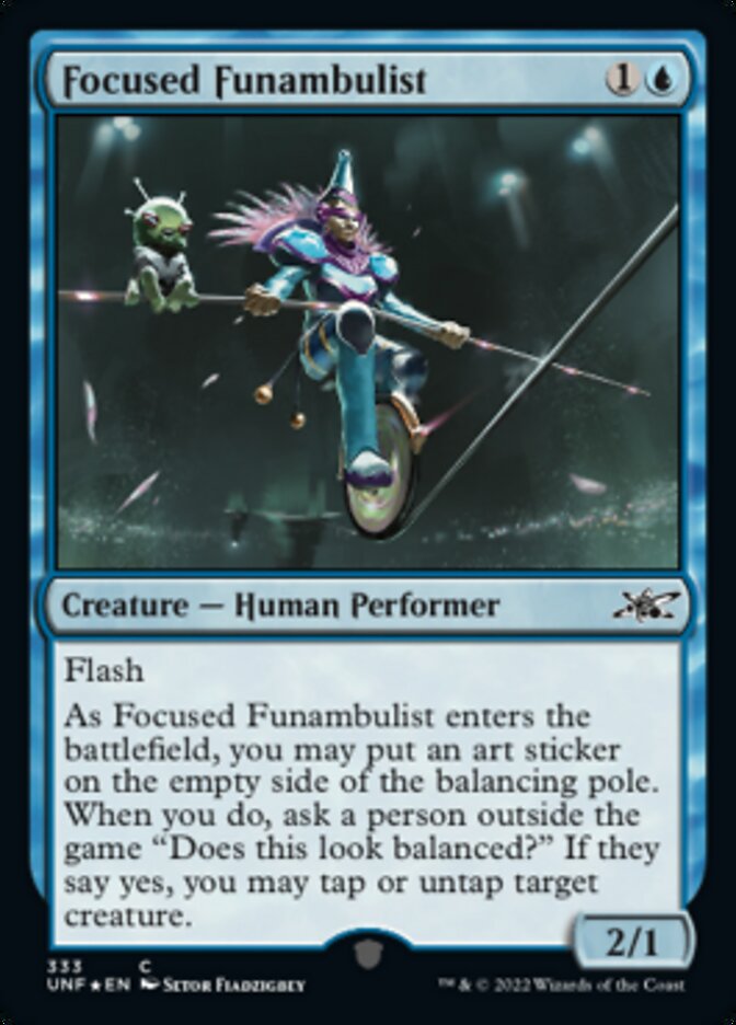 Focused Funambulist (Galaxy Foil) [Unfinity] | Galactic Gamez