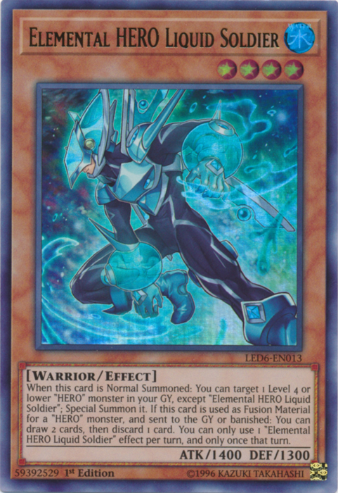 Elemental Hero Liquid Soldier [LED6-EN013] Ultra Rare | Galactic Gamez