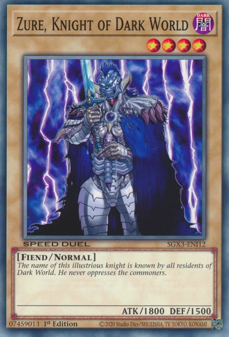 Zure, Knight of Dark World [SGX3-ENI12] Common | Galactic Gamez