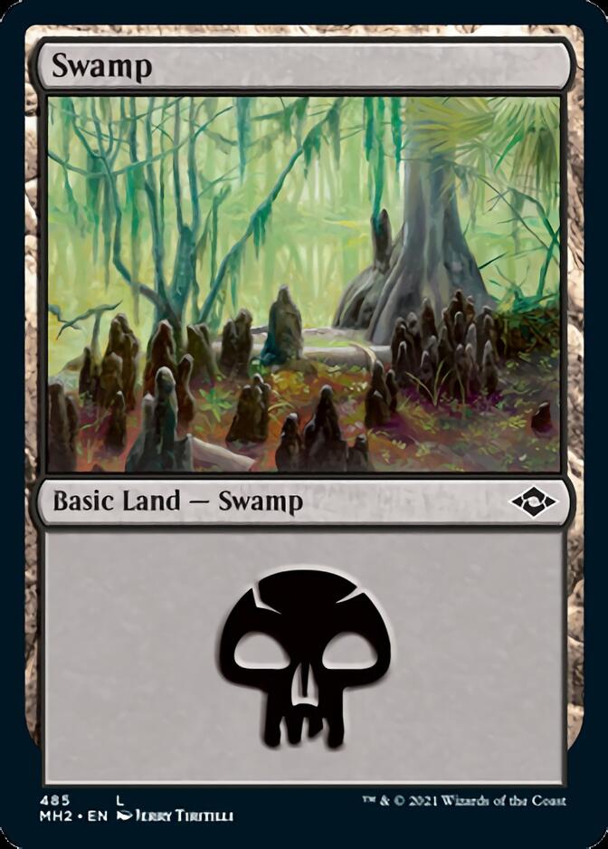 Swamp (485) (Foil Etched) [Modern Horizons 2] | Galactic Gamez