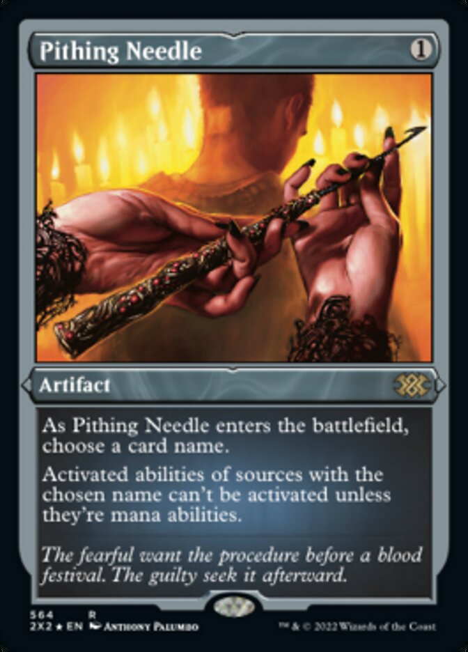 Pithing Needle (Foil Etched) [Double Masters 2022] | Galactic Gamez