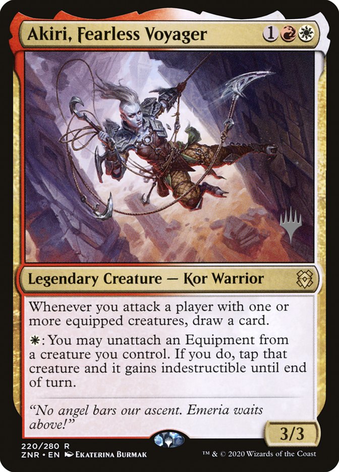 Akiri, Fearless Voyager (Promo Pack) [Zendikar Rising Promos] | Galactic Gamez
