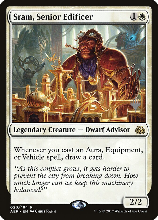 Sram, Senior Edificer [Aether Revolt Promos] | Galactic Gamez