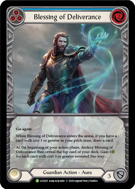 Blessing of Deliverance (Blue) [LGS025] (Promo) | Galactic Gamez