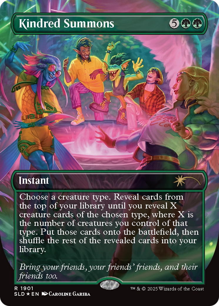 Kindred Summons (Double Rainbow Foil) [Secret Lair Drop Series] | Galactic Gamez