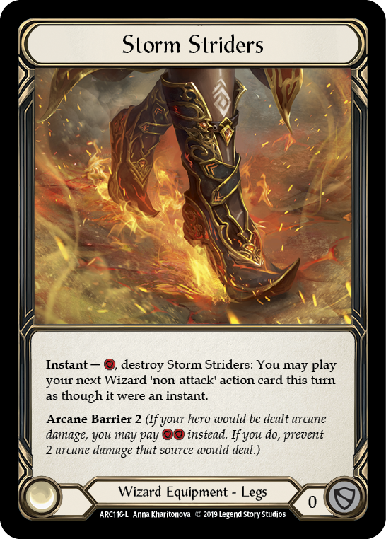 Storm Striders [ARC116-L] (Arcane Rising)  1st Edition Cold Foil | Galactic Gamez