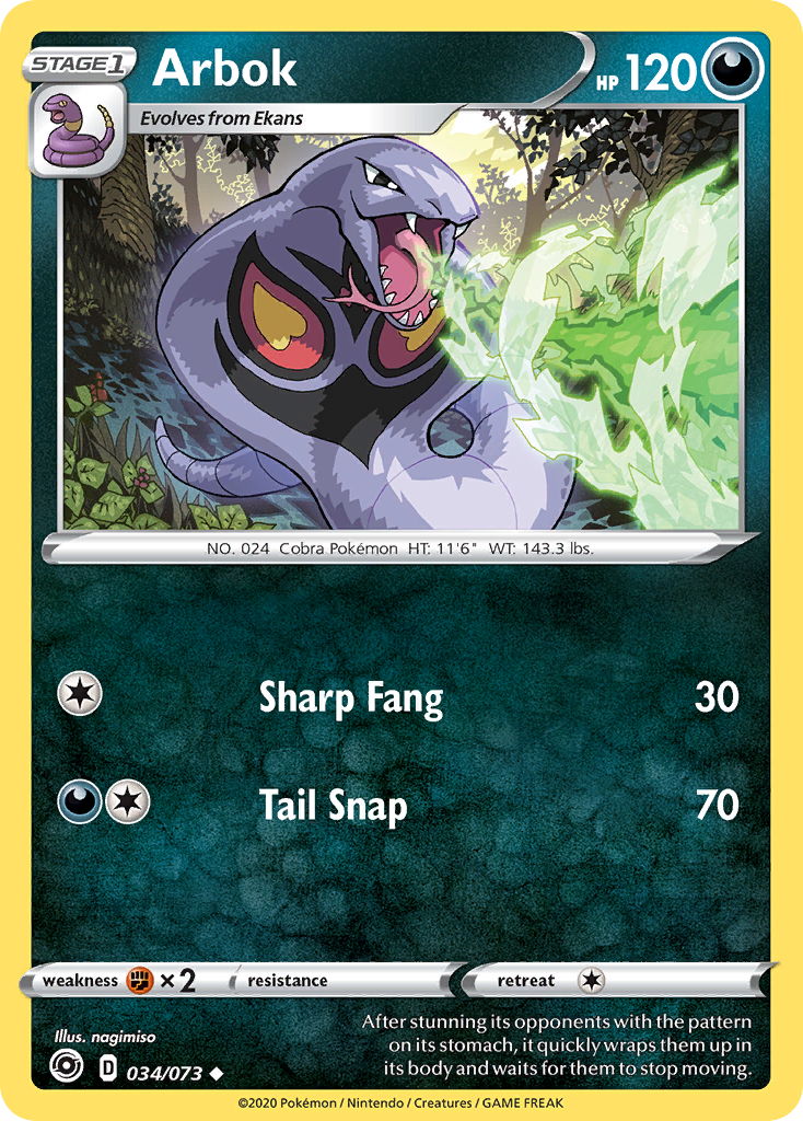 Arbok (034/073) [Sword & Shield: Champion's Path] | Galactic Gamez